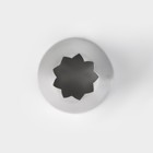 Насадка кондитерская KONFINETTA «Открытая звезда», d=3,4 см, выход 1,6 см, нержавеющая сталь - фото 8247434