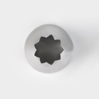 Насадка кондитерская KONFINETTA «Открытая звезда», d=3.4 см, выход 1.6 см, нержавеющая сталь - Фото 2