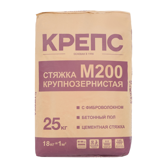 

Стяжка пола Крепс М-200, 25к