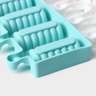 Набор форм для мороженого Доляна «Эскимо», 3 шт., силикон, 20×12 см - Фото 3