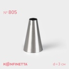 Насадка кондитерская KONFINETTA «Круг», d=3 см, выход 1.1 см, нержавеющая сталь - Фото 1