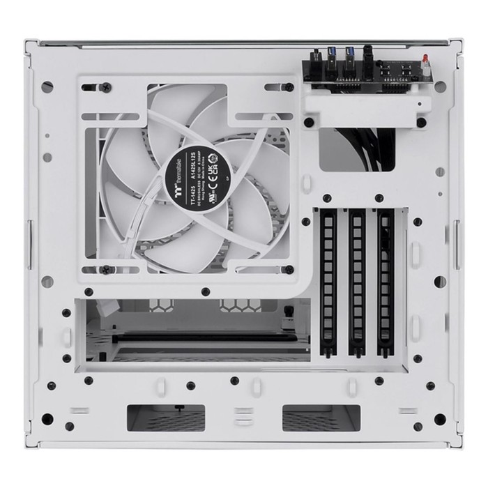 Корпус Thermaltake The Tower 200 белый без БП miniITX 11x120mm 5x140mm 2xUSB3.0 audio bott   1064980 - фото 51592163