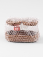 Набор органайзеров для ватных палочек и дисков, 17.5×10×10 см, прозрачный/коричневый - Фото 6