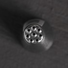 Насадка кондитерская KONFINETTA «Травка», d=2,4 см, выход d=1,2 см, форма микс, нержавеющая сталь - Фото 3