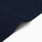 Полотенце Этель, цв. тёмно-синий, 40х70 см, 60% лён, 40% хл, 245 г/м2 - Фото 4