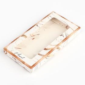 Коробка для шоколада «Мрамор», с окном, 16.4 х 8.4 х 1.7 см
