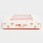 Коробка для шоколада «Сердечки», с окном, 9.4 х 1.7 х 18.4 см - Фото 4