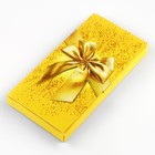 Коробка подарочная сборная «Золотой бант», 20 х 2 х 10 см - фото 321779152