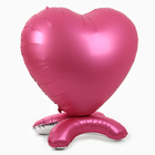 Воздушный шар фольгированный 65" «Сердце гигант», на подставке, розовый - Фото 2