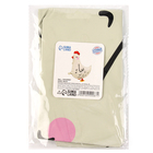 Шар фольгированный 20" «Белая курочка» на лапках - фото 24613583