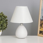 Лампа настольная "Маркиза" 1х40Вт Е14 белый 18,5х18,5х27см - фото 24613659
