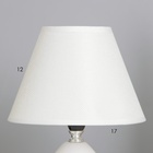 Лампа настольная "Маркиза" 1х40Вт Е14 белый 18,5х18,5х27см - фото 24613661