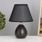 Лампа настольная "Маркиза" 1х40Вт Е14 черная  18,5х18,5х27см - фото 24613665