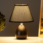 Лампа настольная "Маркиза" 1х40Вт Е14 черная  18,5х18,5х27см - фото 24613666