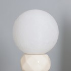 Лампа настольная «Амани» 1×40 Вт Е14 белый/кофе 11.5×11.5×28 см - Фото 3