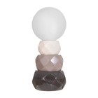 Лампа настольная «Амани» 1×40 Вт Е14 белый/кофе 11.5×11.5×28 см - Фото 6