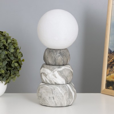 Лампа настольная «Амани» 1×40 Вт Е14 серый 11.5×11.5×28 см