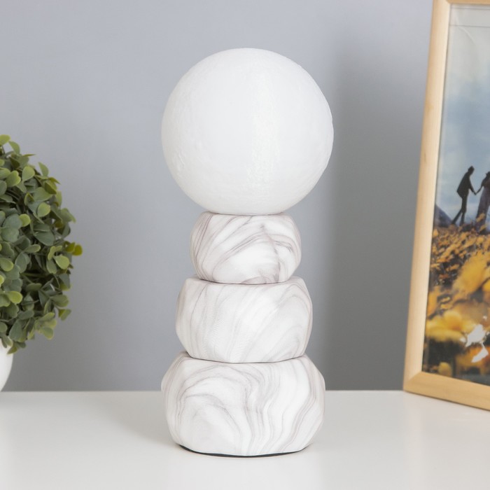 Лампа настольная «Амани» 1×40 Вт Е14 белый 11.5×11.5×28 см - Фото 1