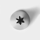 Насадка кондитерская KONFINETTA «Закрытая звезда», d=3 см, выход 1,2 см, нержавеющая сталь - фото 4546379