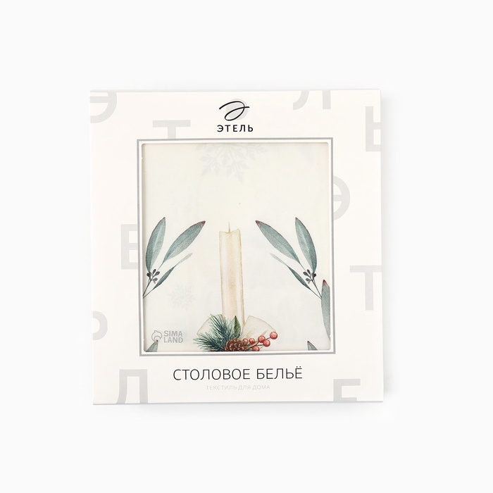 

Скатерть Этель New Years treat d=220см +/-3см с ВГМО, 100%хл, саржа 190гр/м2