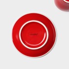 Кофейная пара Magistro Coffee time, чашка 80 мл, блюдце d=12.5 см, фарфор, красная - Фото 5