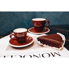 Кофейная пара Magistro Coffee time, 2 предмета: чашка 180 мл, блюдце d=14.5 см, фарфор, коричневый - Фото 7