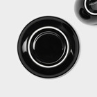 Кофейная пара Magistro Coffee time, чашка 80 мл, блюдце d=11.5 см, фарфор, чёрная - Фото 5