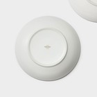 Тарелки глубокие Magistro Hypnose, 900 мл, 23×4.5 см, набор 2 шт., фарфор, белые - Фото 7