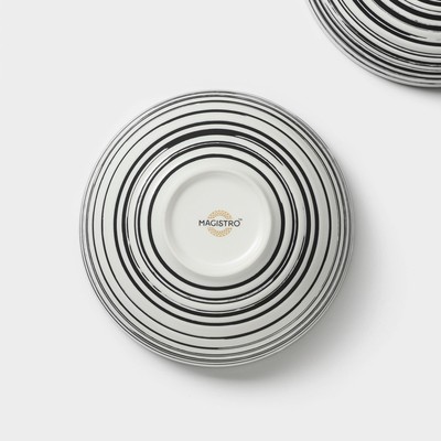 Салатники Magistro Hypnose, 650 мл, 14.7×7 см, набор 2 шт., фарфор, белые