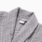 Халат махровый мужской LoveLife «Муссон», размер XL, серый - Фото 2