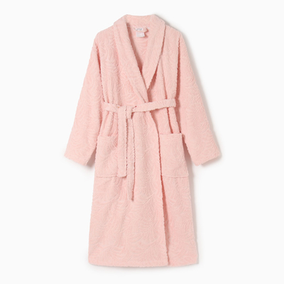 Халат махровый женский LoveLife «Сирокко», размер M, хлопок 100%, розовый