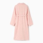 Халат махровый женский LoveLife «Сирокко», размер M, хлопок 100%, розовый - Фото 4