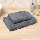 Полотенце махровое Love Life «Пассат», 50×90 см, хлопок 100%, тёмно-серое - Фото 2