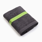 Полотенце махровое Love Life «Самум», 50×90 см, хлопок 100%, тёмно-серое/зелёное - Фото 5