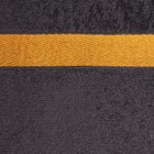 Полотенце махровое Love Life «Самум», 50×90 см, хлопок 100%, тёмно-серое, оранжевое - Фото 4