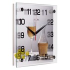 Часы настенные кухонные "Винный брейк", бесшумные, 25 х 25 см, АА - фото 24614129