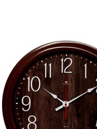 Часы настенные, интерьерные "Классика", бесшумные, d-48 см, коричневые - фото 43178365