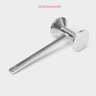 Молоток для мяса Доляна, 29×10.5 см, 600 г, серебристый - Фото 2