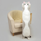Мягкая игрушка-подушка «Котик», 130 см, цвет серый - фото 321780474