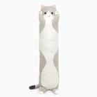 Мягкая игрушка-подушка «Котик», 130 см, цвет серый - фото 4470629