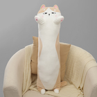 Мягкая игрушка-подушка «Кот», 90 см, цвет бежевый - фото 321780498