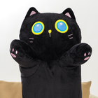 Мягкая игрушка-подушка «Кот», 90 см, цвет чёрный - фото 4470654