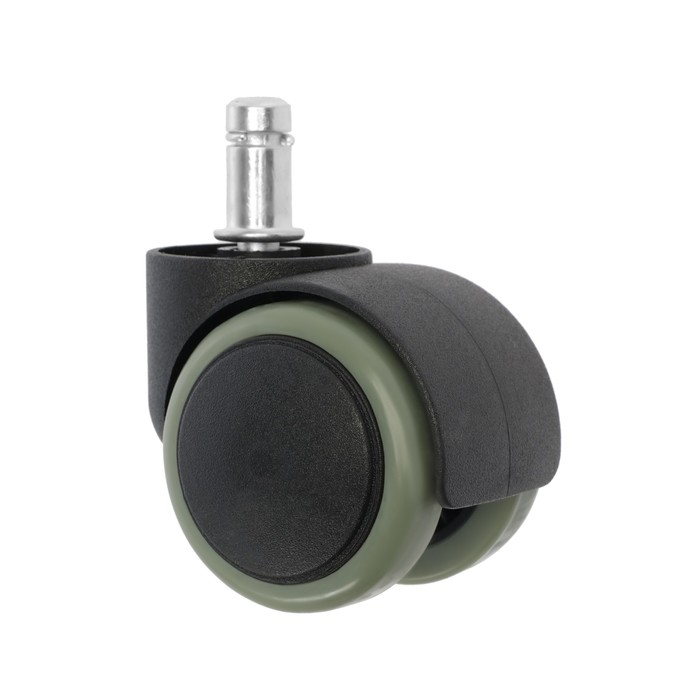 Колесо мебельное, d=50 мм, со штифтом 11x22 мм, c мягким ходом, без тормоза, 5 шт