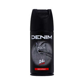 Дезодорант-аэрозоль мужской Denim BLACK древесный, свежий, 150 мл