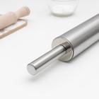 Скалка «Самый смак», металл, 47 см, рабочая часть 25 см - Фото 2