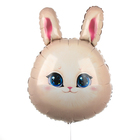 Воздушный шар фольгированный 31" «Зайка», с подложкой - Фото 2