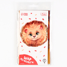 Воздушный шар фольгированный 23" «Лев», с подложкой - Фото 3