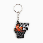 Брелок для ключей деревянный, спорт "Баскетбол", 4,4 х 5 см - фото 321780972