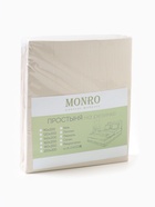 Простыня на резинке Монро 140х200х25, цв.слоновая кость, полисатин 80г/м, пэ100% - фото 31330332