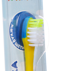 Зубная щетка на присоске  MASTER DENT для детей, СИНИЙ ТРАКТОР, желтая - фото 24640269